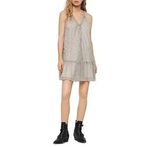 AllSaints Maisie Speckle Mini Dress XS